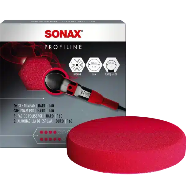 SONAX Foam Pad Red Hard 160mm