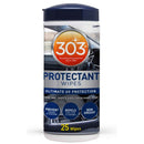 303 Automotive Protectant Wipes (25 Wipes)