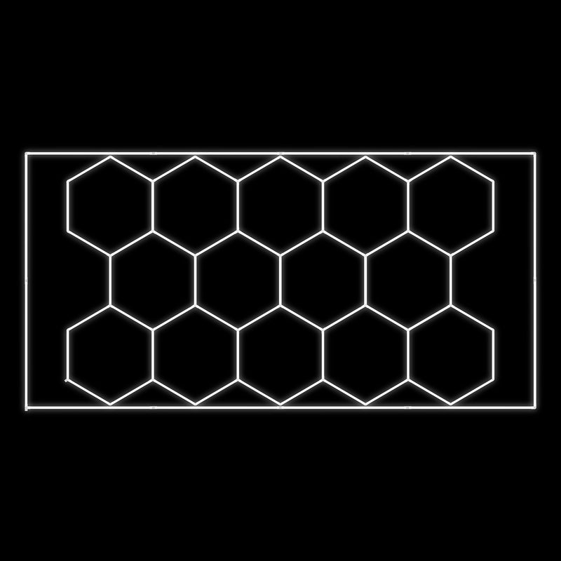 SET OF HEXAGONAL LED CEILING LIGHTS
