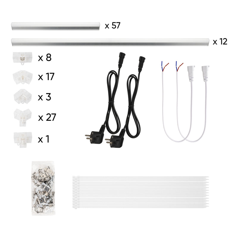 SET OF HEXAGONAL LED CEILING LIGHTS
