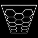 SET OF HEXAGONAL LED CEILING LIGHTS