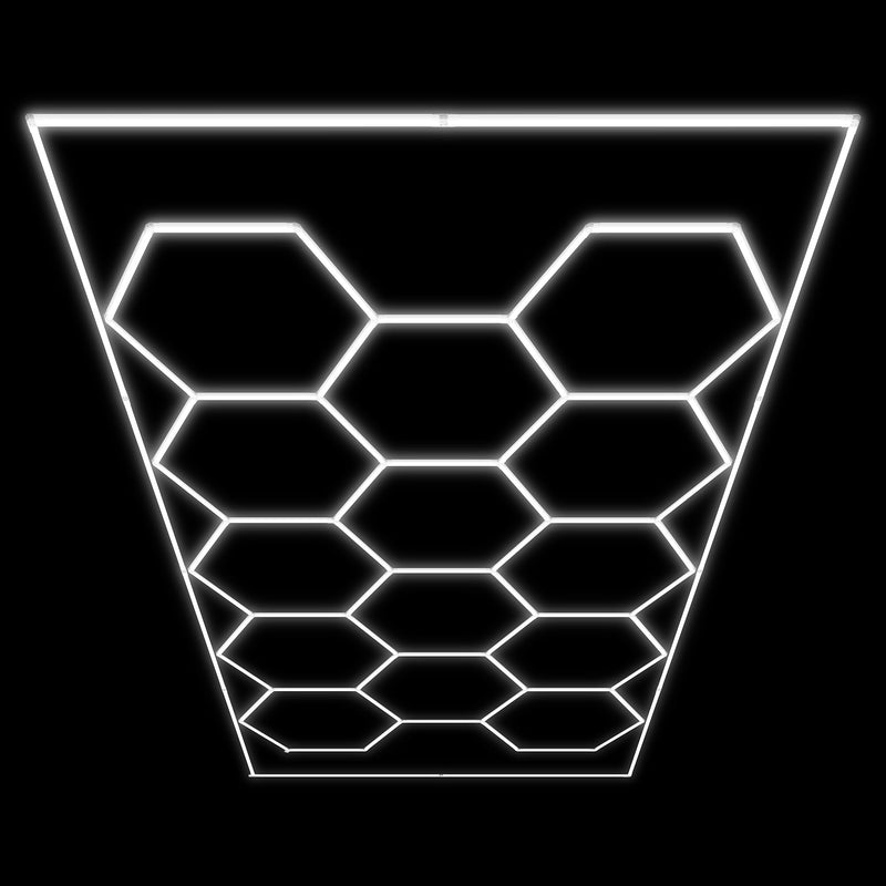 SET OF HEXAGONAL LED CEILING LIGHTS