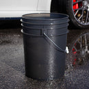 Clear Black Detailing Wash Bucket