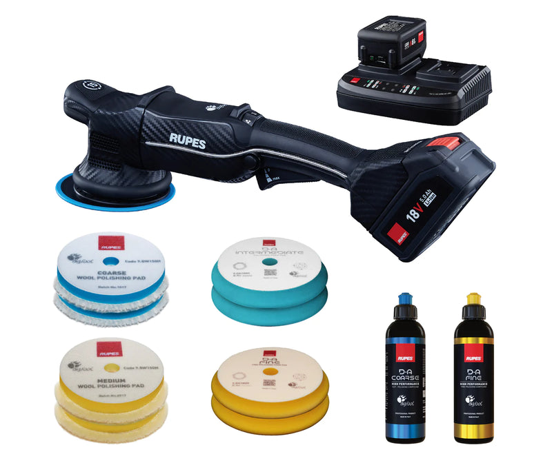 Rupes BigFoot HLR15 iBrid DA Polisher BAS Kit