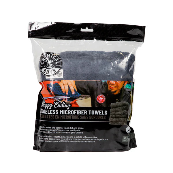 Chemical Guys Happy Ending Towel 3 Pack (Black)