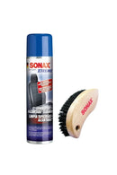 SONAX XTREME Upholstery + Alcantara Cleaner & SONAX Textile & Leather Brush