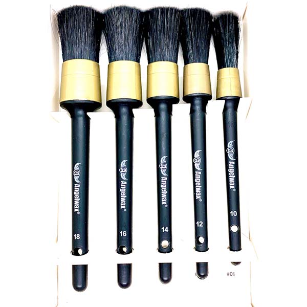 Angelwax Brush-Up Bristle Brush Set