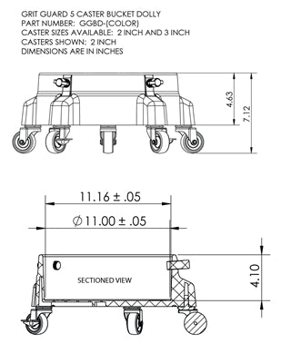 Grit Guard Bucket Dolly