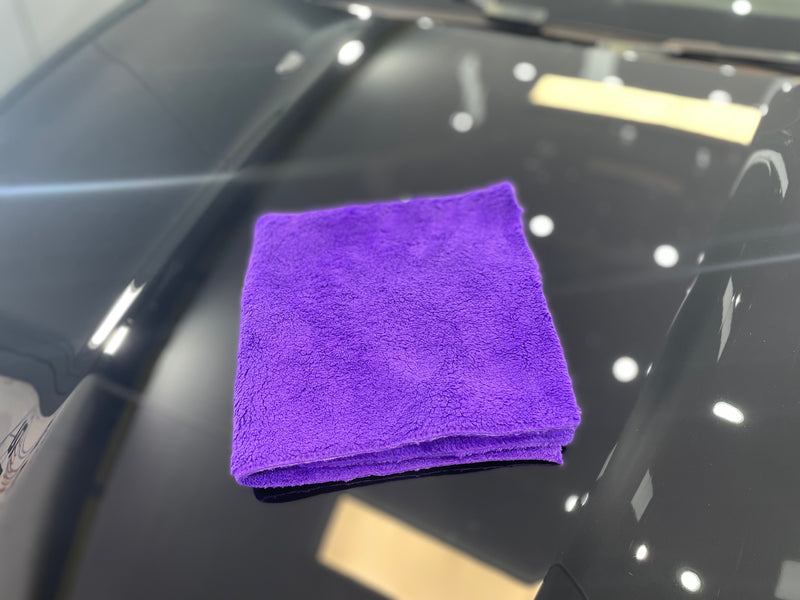 Purple Edgeless Microfibre Cloth 350gsm 40x40cm