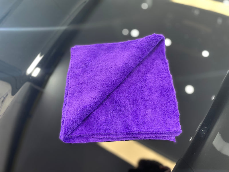 Purple Edgeless Microfibre Cloth 350gsm 40x40cm