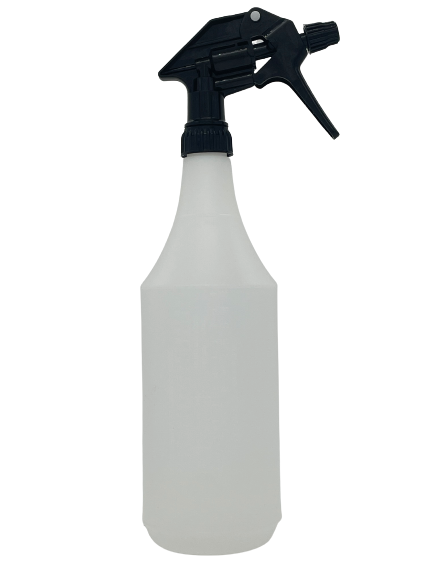 Empty Pro Spray Bottle With Dilution Markings (947ml) & Heavy Duty Trigger Sprayer