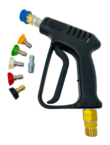 MTM Hydro Astra HP Swivel Trigger Gun with Quick Release Nozzle Kit