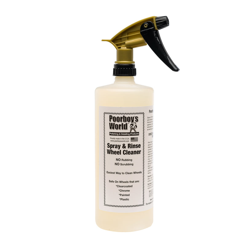 Poorboy's World Spray and Rinse Wheel Cleaner 32oz 946ml