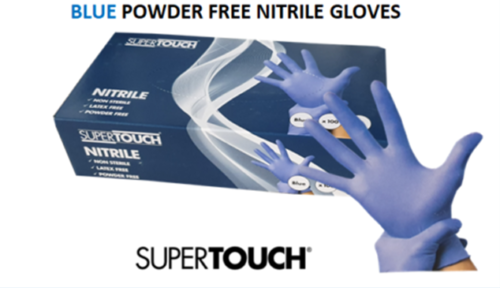 Super Touch - Nitrile Gloves Powder Free (100 Pack)