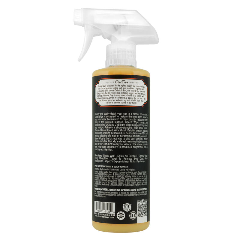 Chemical Guys Vintage Speed Wipe Quick Detailer & High Shine Spray Gloss 473ml