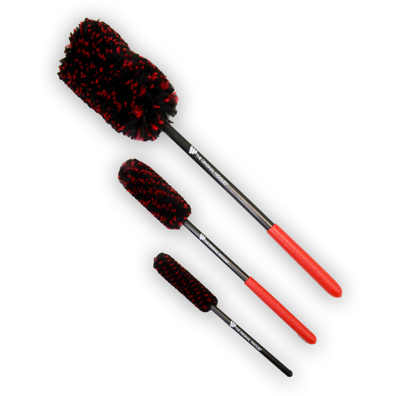 Wheel Woolies With Comfort Grips - New Style 3 Piece Wheel Cleaning Kit (A-Kit)