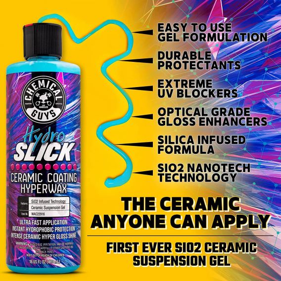 Chemical Guys Hydro Slick Ceramic Coating Hyperwax 16oz